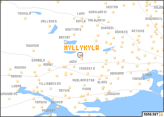 map of Myllykylä