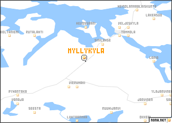 map of Myllykylä