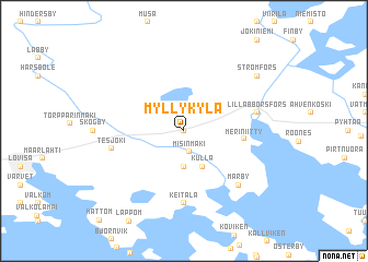 map of Myllykylä