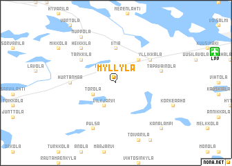 map of Myllylä