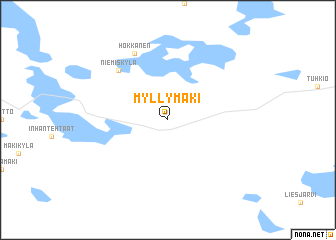 map of Myllymäki