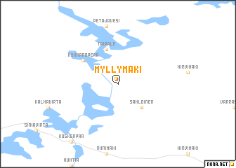 map of Myllymäki