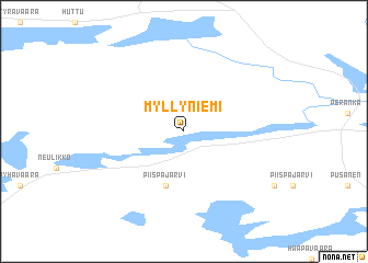 map of Myllyniemi