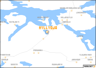 map of Myllyoja