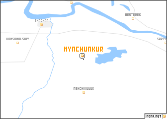 map of Myn-Chunkur