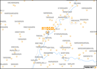 map of Myo-gol