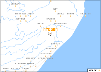 map of Myogôn