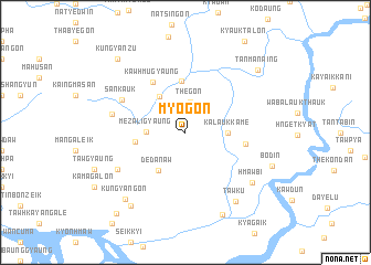 map of Myogon