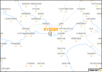 map of Myogon