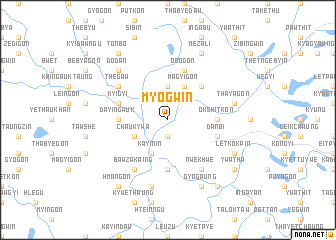 map of Myogwin