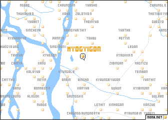 map of Myogyigon