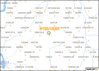 map of Myogyigon