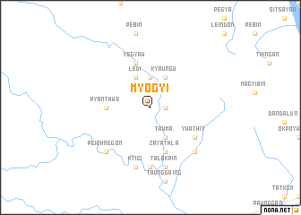 map of Myogyi