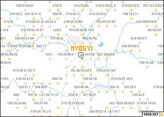 map of Myogyi