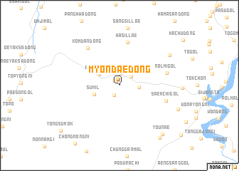 map of Myŏndae-dong