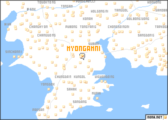 map of Myŏngam-ni