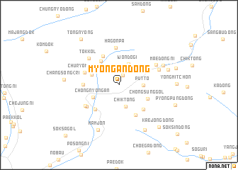 map of Myŏngan-dong