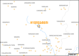 map of Myŏngdae-ri
