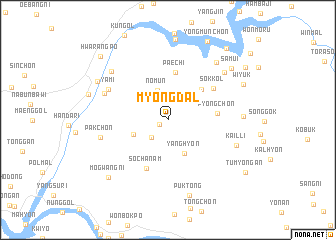 map of Myŏngdal