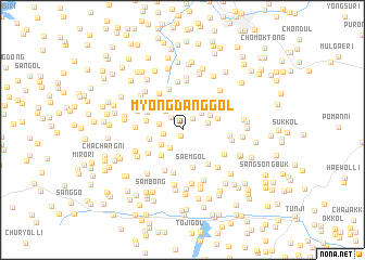 map of Myŏngdang-gol