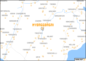 map of Myŏnggong-ni