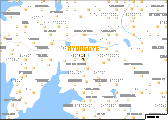 map of Myŏnggye