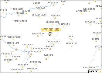 map of Myŏngji-ri