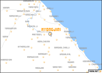 map of Myŏngji-ri