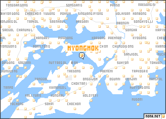 map of Myŏngmok