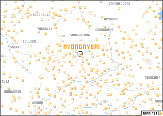 map of Myŏngnye-ri