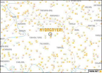 map of Myŏngnye-ri