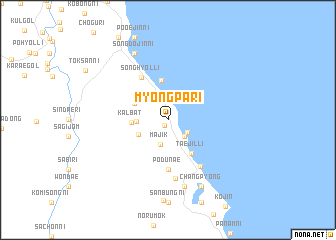 map of Myŏngp\