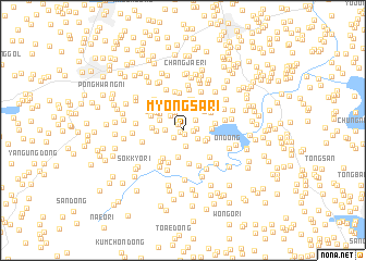 map of Myŏngsa-ri