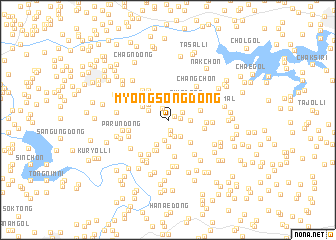 map of Myŏngsŏng-dong