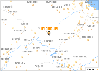 map of Myŏngu-ri