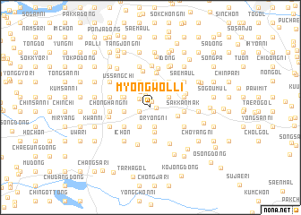 map of Myŏngwŏl-li