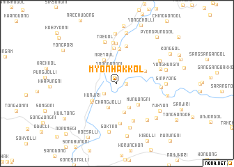 map of Myŏnhak-kol