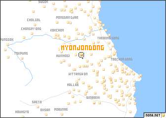 map of Myŏnjŏn-dong