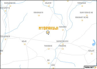 map of Myōrakuji