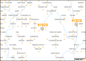 map of Myozo