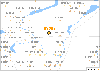 map of Myrby