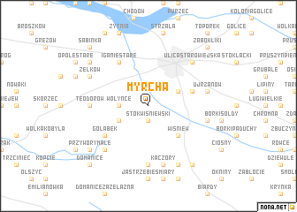 map of Myrcha