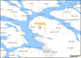 map of Myrdal