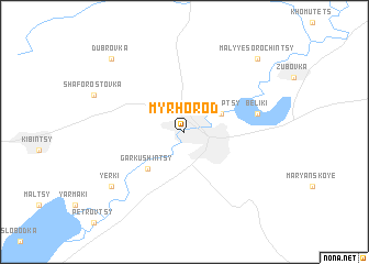 map of Myrhorod