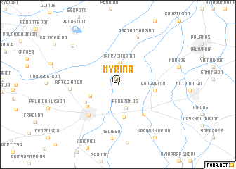 map of Mýrina