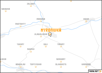 map of Myronivka