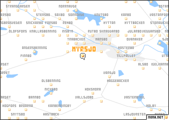 map of Myrsjö