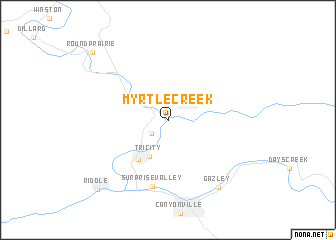 map of Myrtle Creek