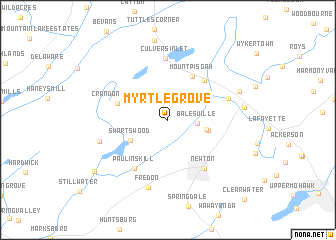 map of Myrtle Grove