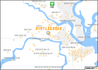 map of Myrtle Grove